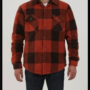O'Neill Red and Brown Plaid Casual Button Down Shirt